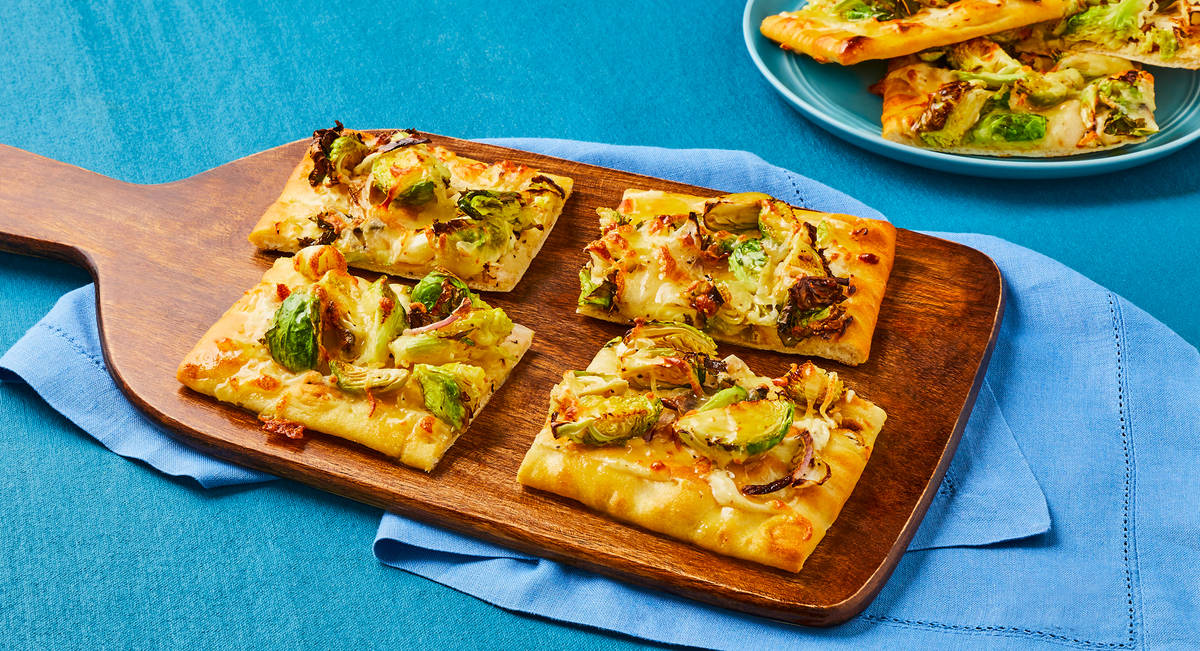 Brussels Sprout & Shallot Flatbreads