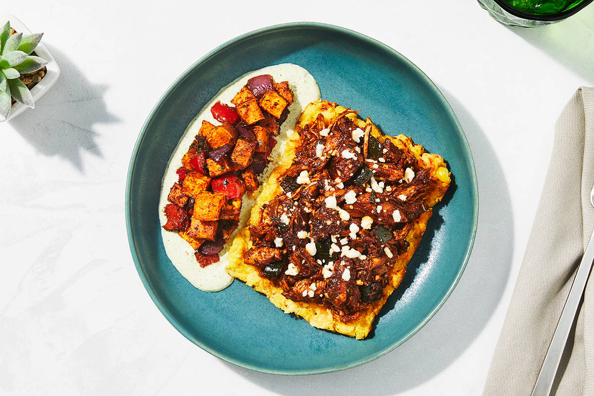 Red Chile Chicken Tamale Bowl