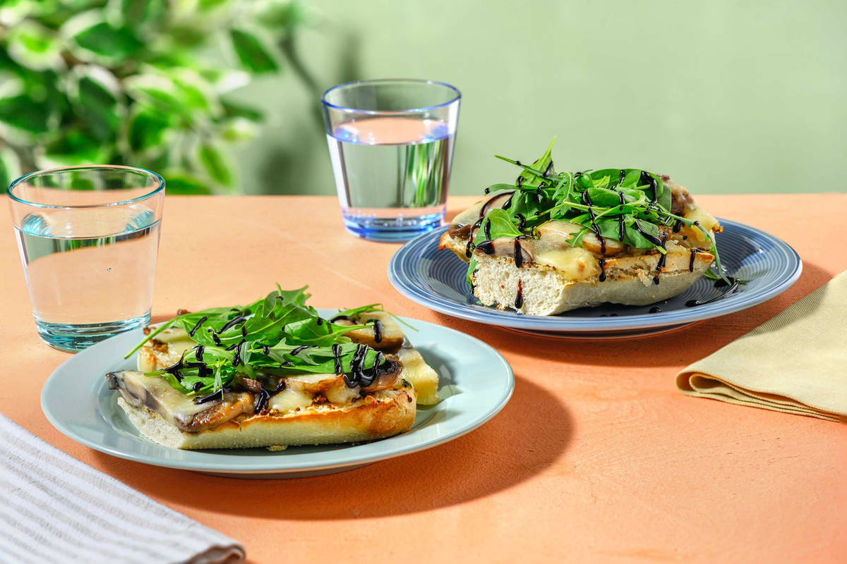 Sandwichs aux champignons fromagés