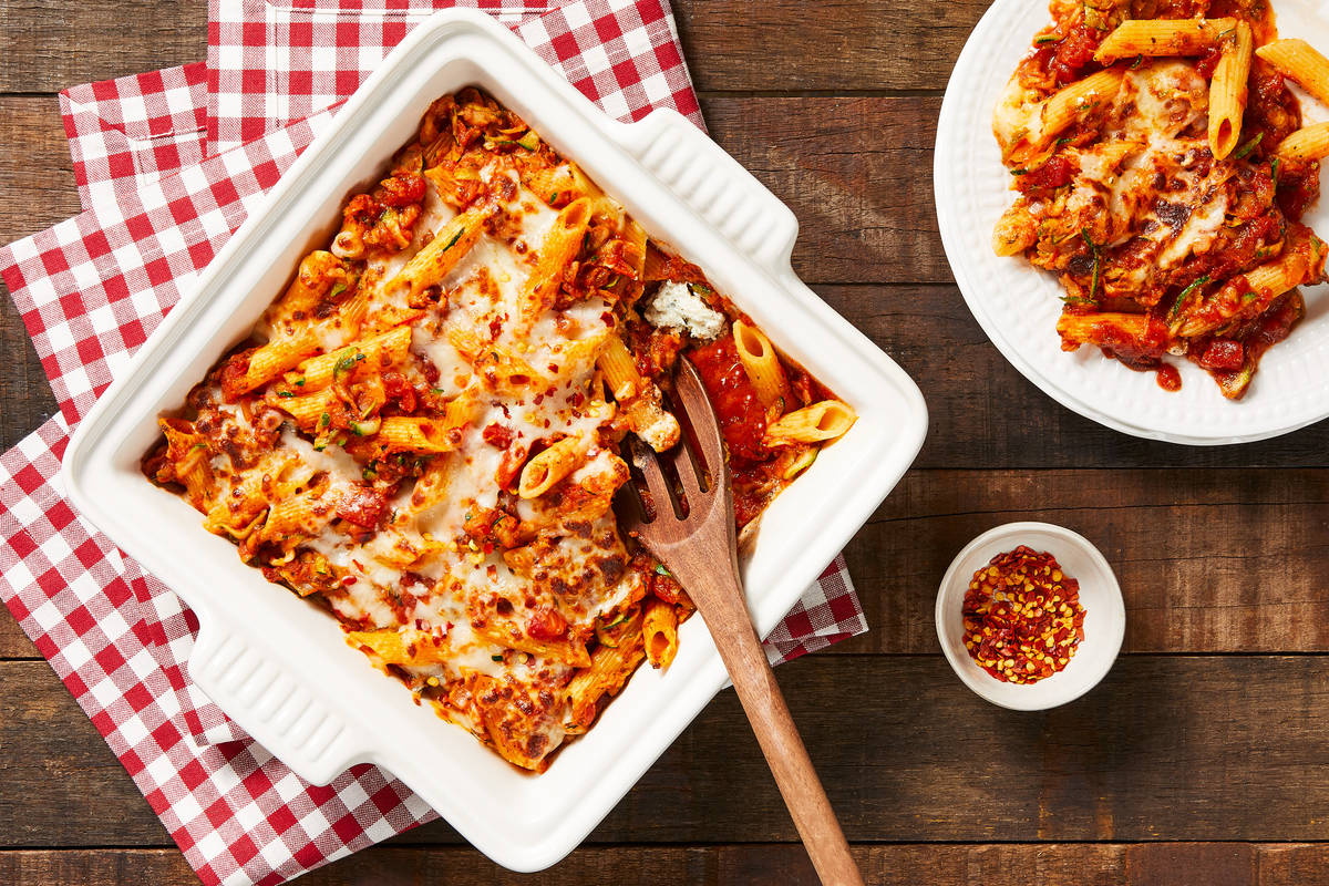 Beef Pomodoro Penne Bake