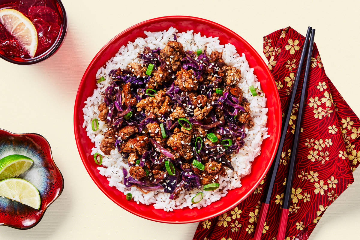 Moo Shu Organic Beef Bowls