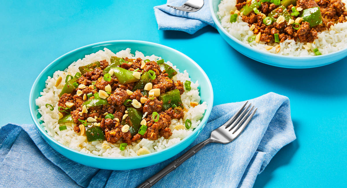 Kung Pao Beef Bowls