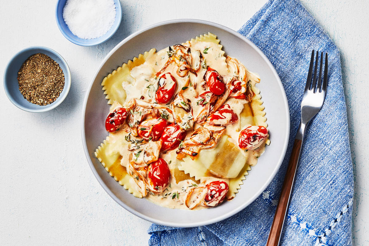 Mushroom Ravioli & Turkey