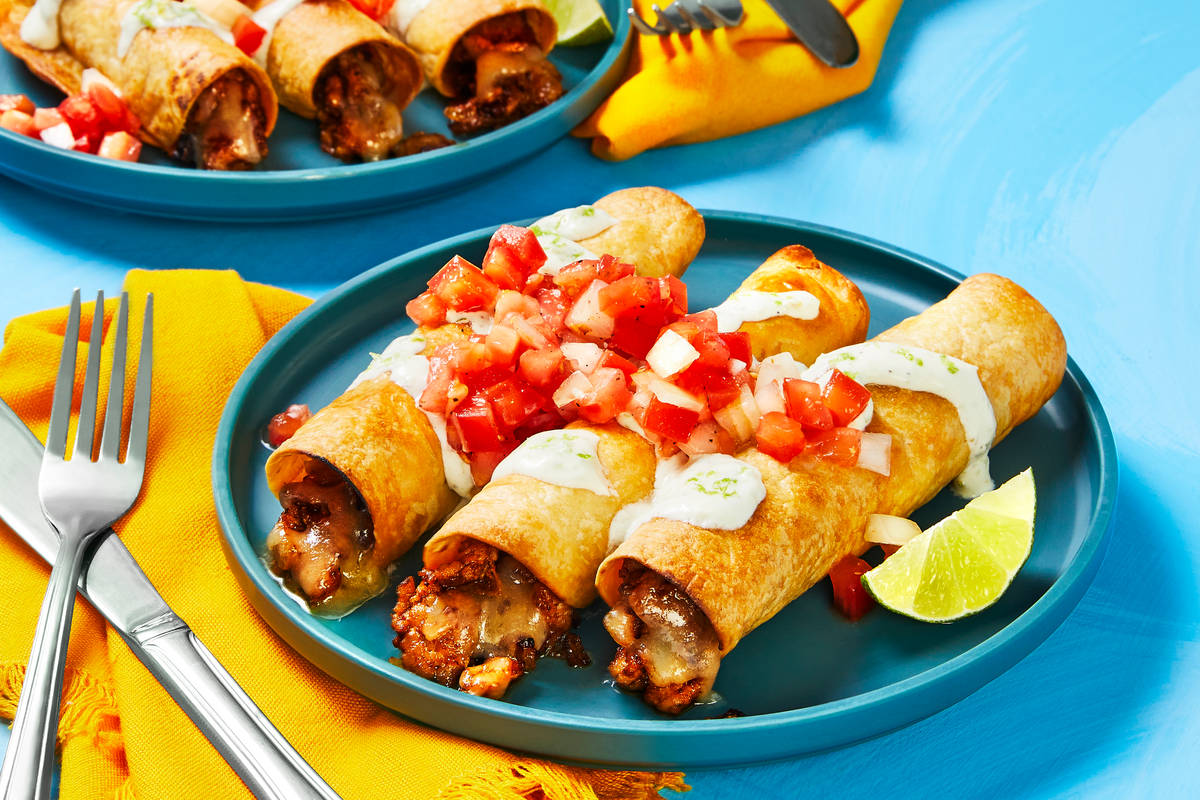 Southwest Pork Flautas