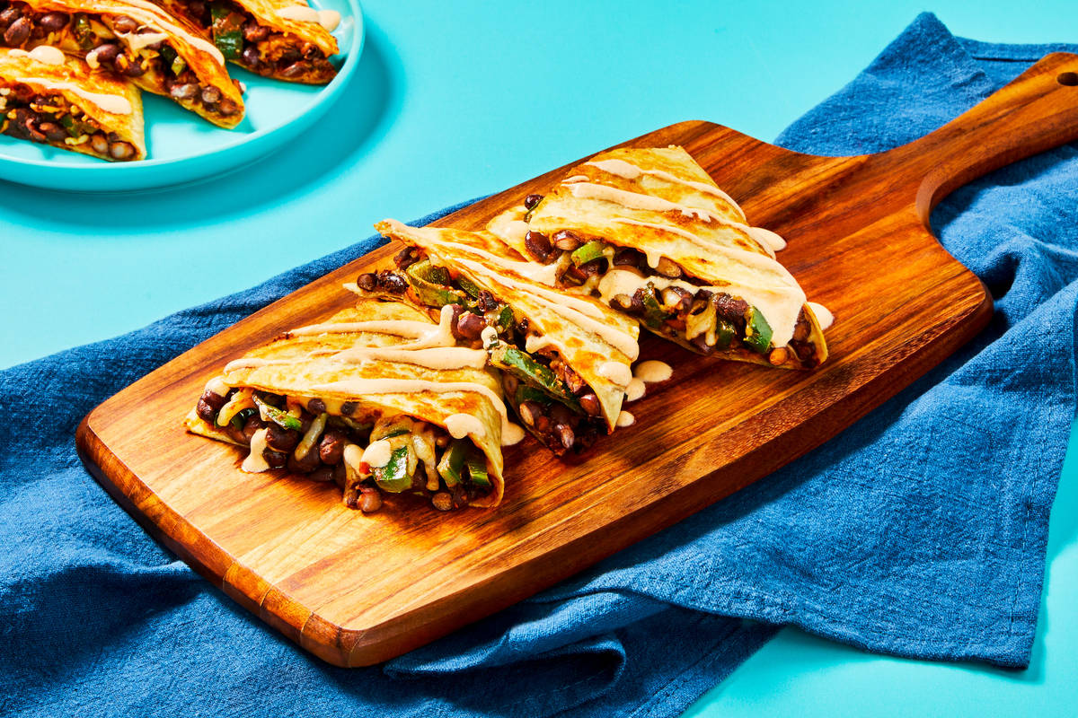 Spicy Chicken & Pepper Quesadillas