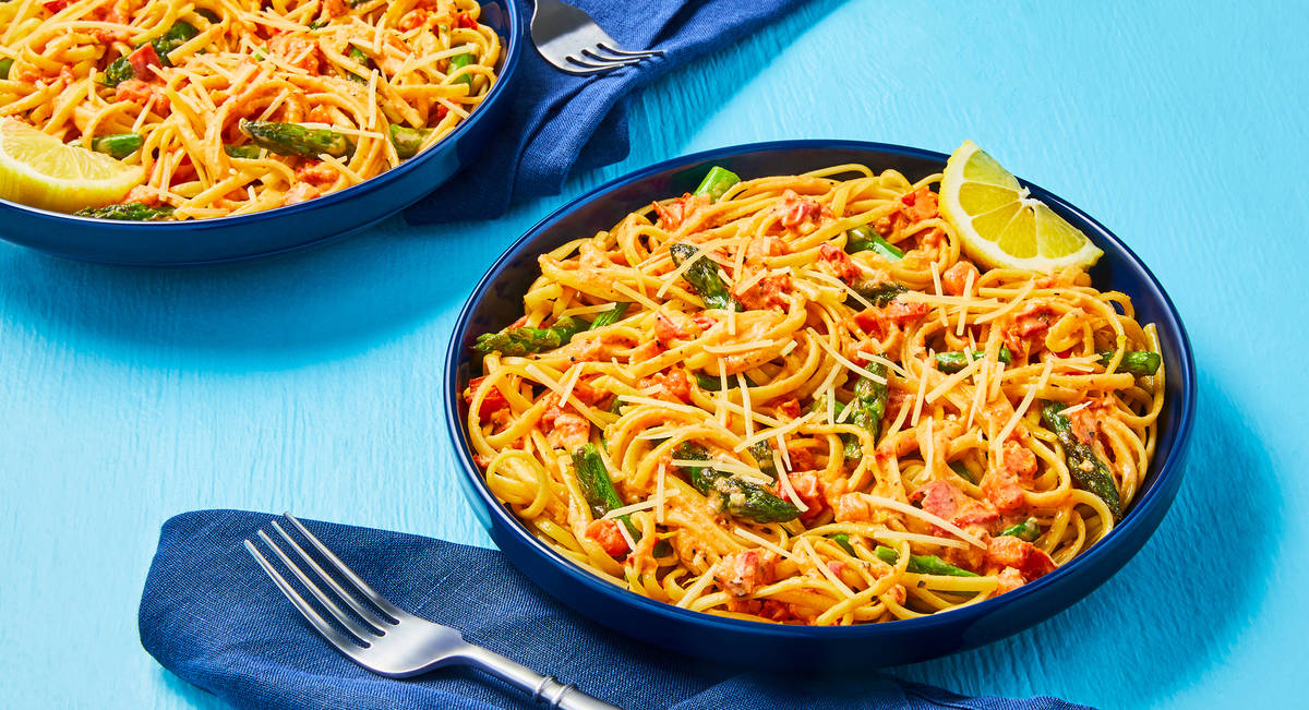 Asparagus & Tomato Linguine