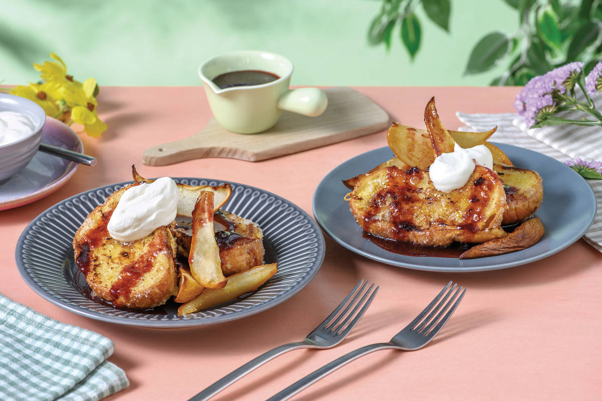 Brioche French Toast & Caramelised Pear