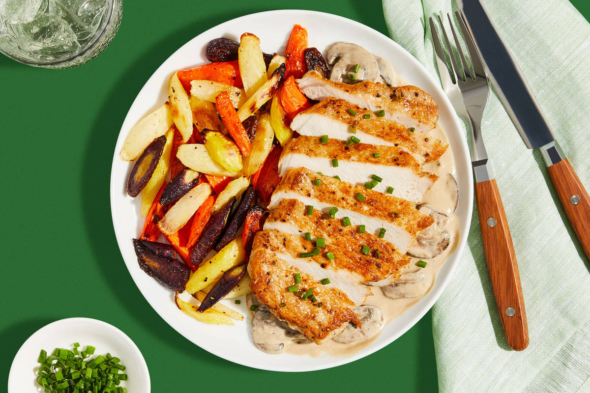 Organic Chicken with Truffle Sauce