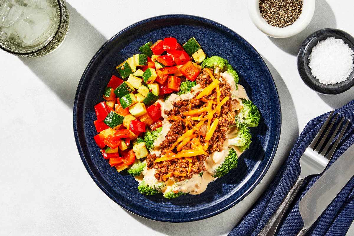 Broccoli Cheddar Ground Beef