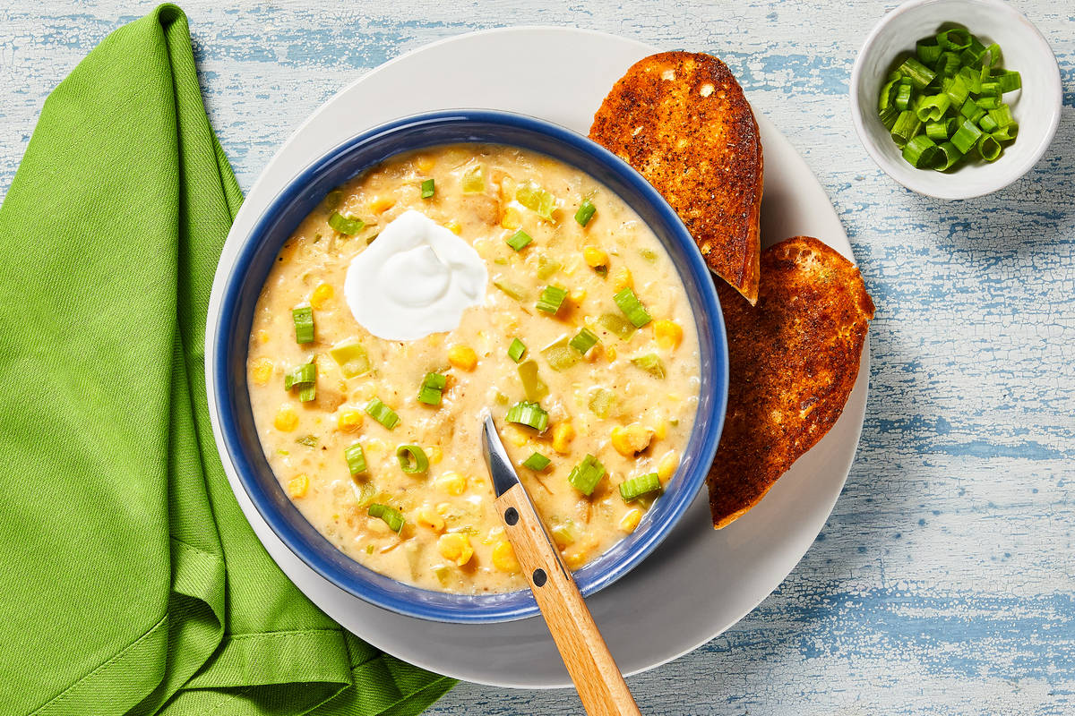 Bacon, Sweet Corn & Green Pepper Chowder