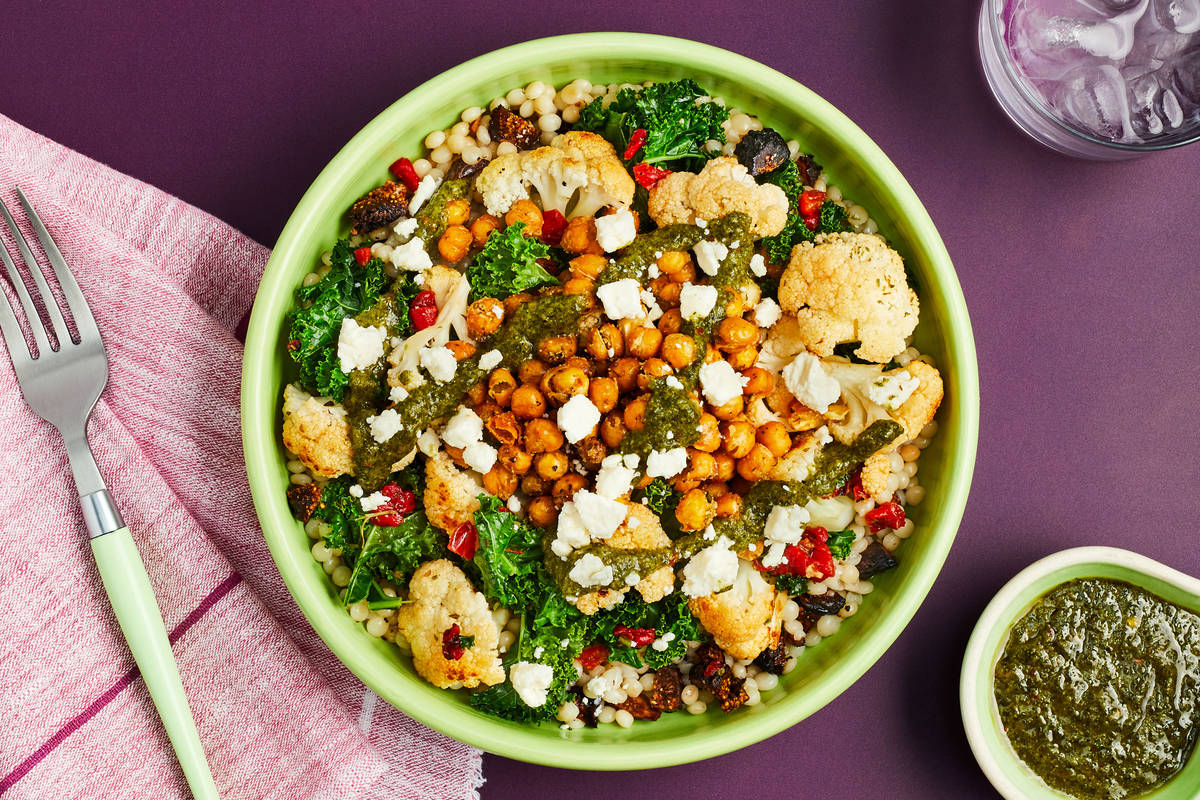 Roasted Chickpea & Fig Couscous Bowls