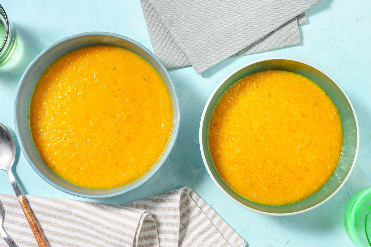 Kürbis-Kokos-Suppe