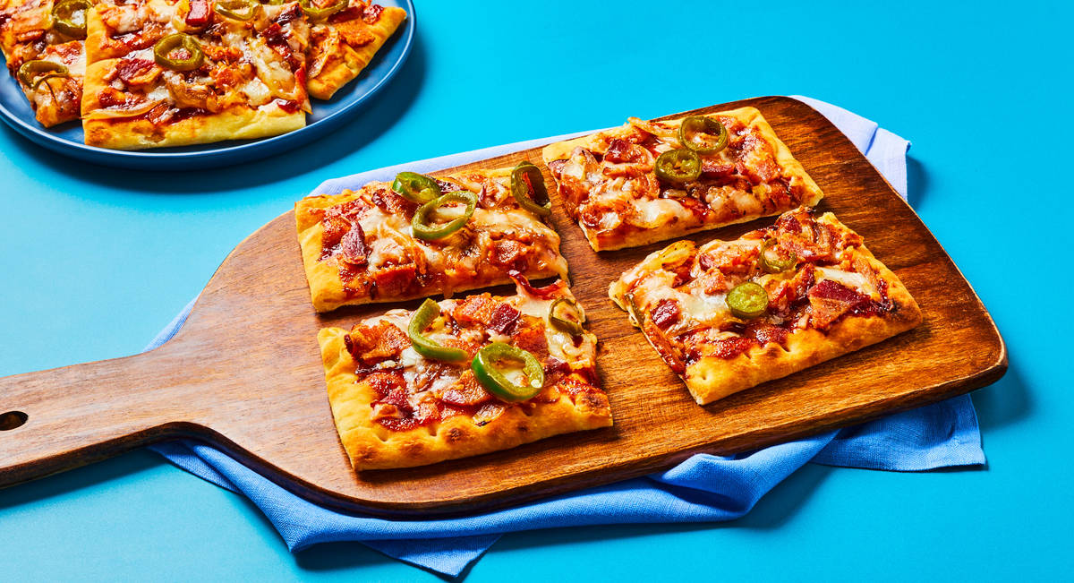 BBQ Bacon & Onion Flatbreads