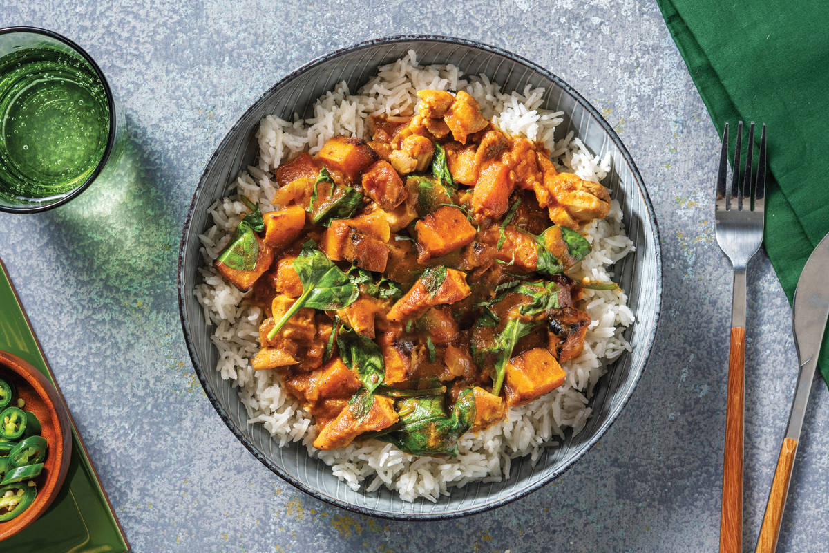 Indian Chicken & Roast Pumpkin Curry
