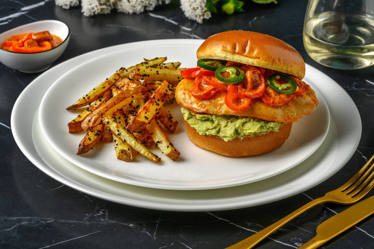 Mexican Chicken Burger mit Argentinos
