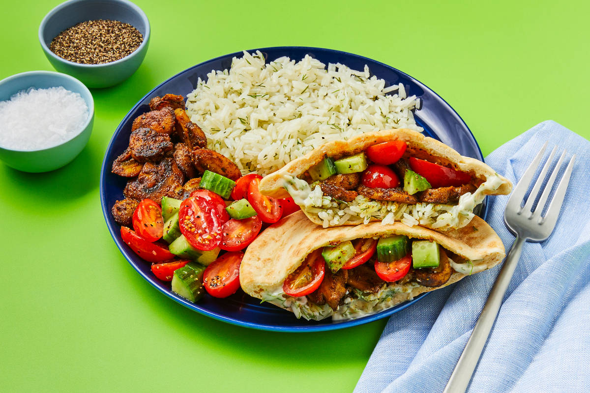 Vegan Mushroom Shawarma Pita Pockets