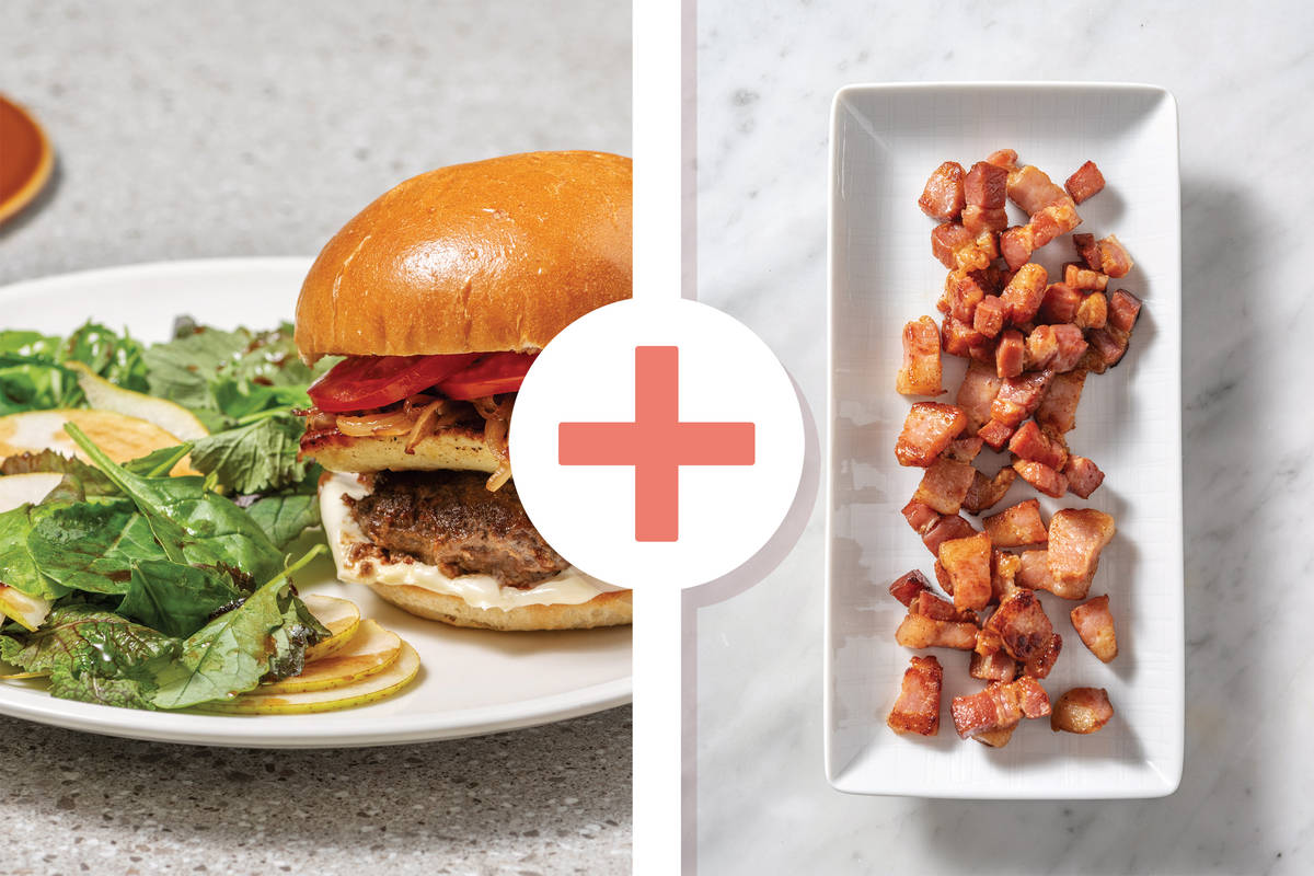 Italian Beef & Haloumi Burgers