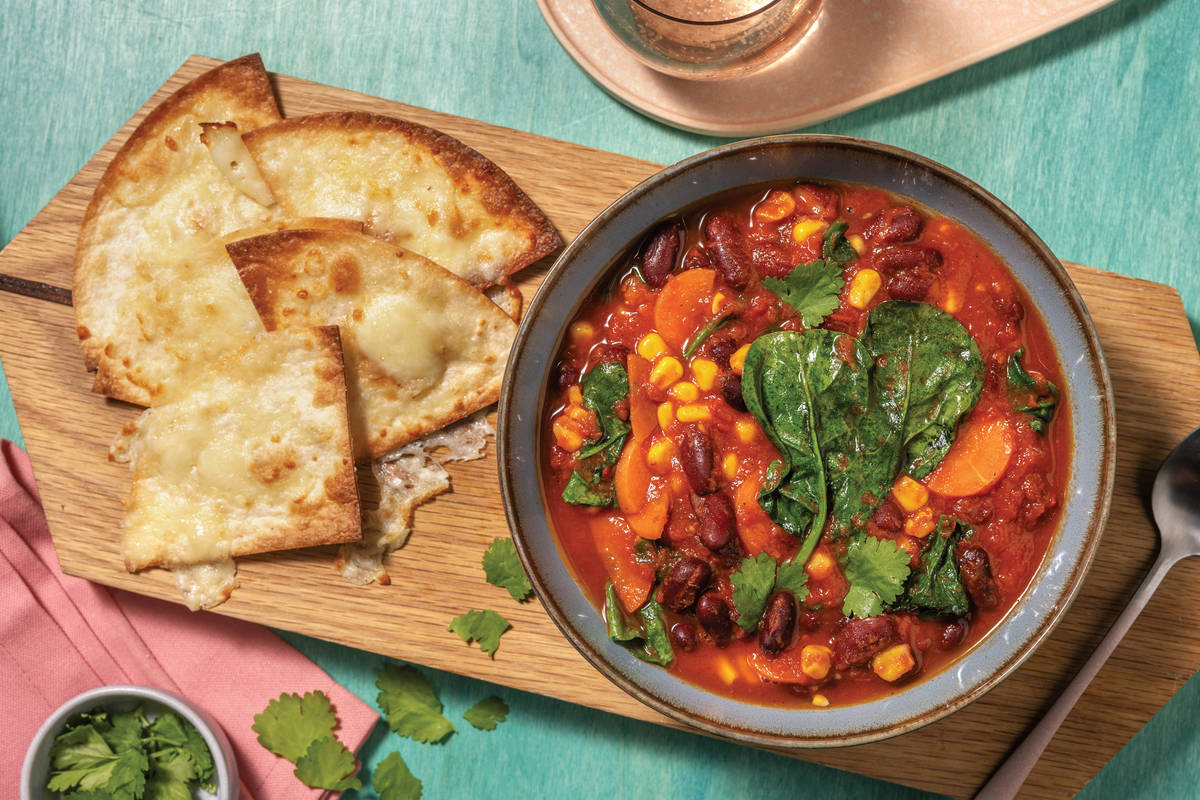 Mexican Pork, Bean & Veggie-Loaded Soup