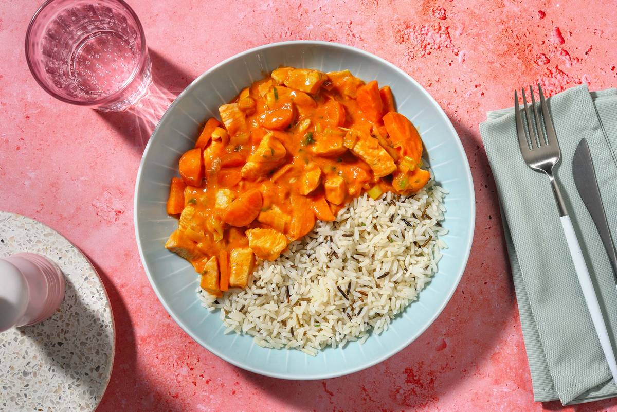 Pouletgeschnetzeltes in Tomaten-Rahmsauce