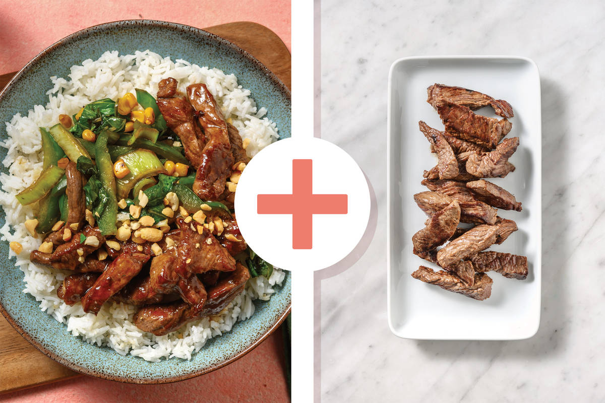 Chinese Double Pepper Beef & Capsicum Stir-Fry