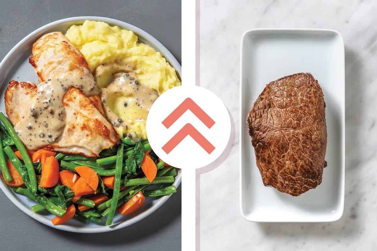 Golden Beef & Mushroom Sauce