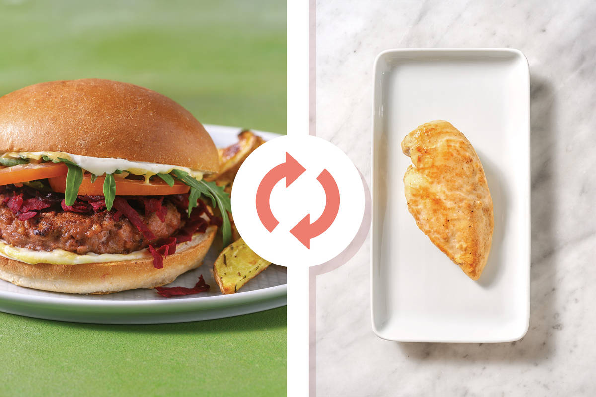 Chicken Burger & Herby Fries