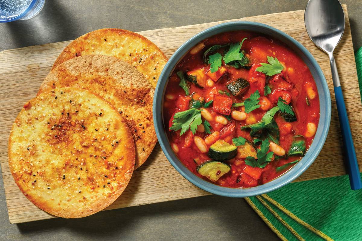 Middle Eastern Beef & Cannellini Bean Soup