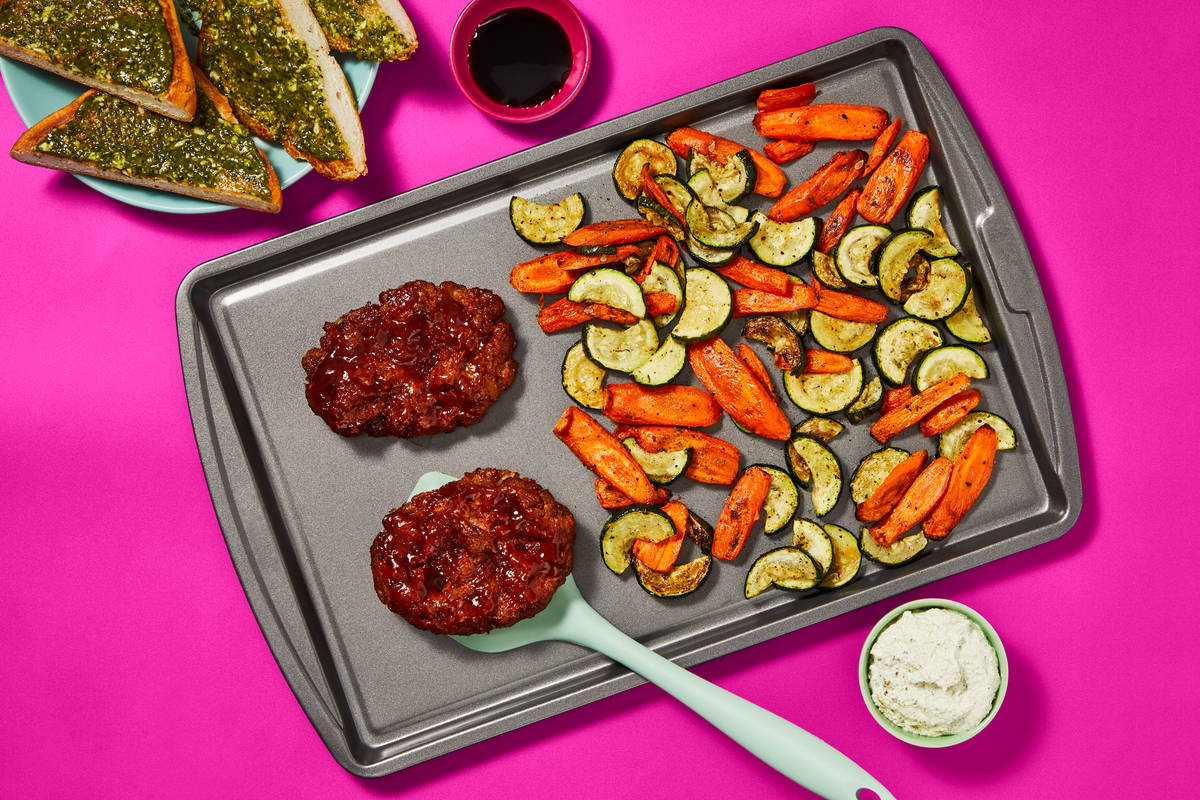 Sheet Pan Italian Organic Beef Meatloaves