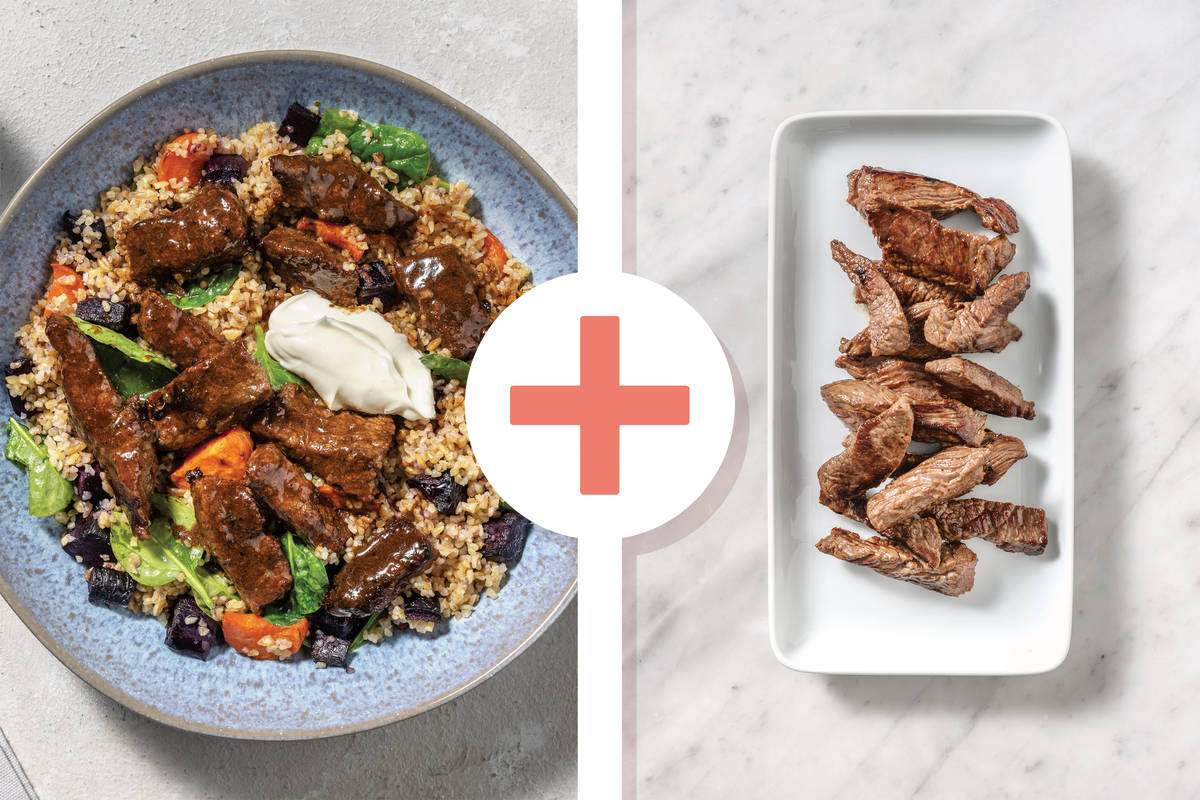 Double Middle Eastern Beef & Bulgur Bowl