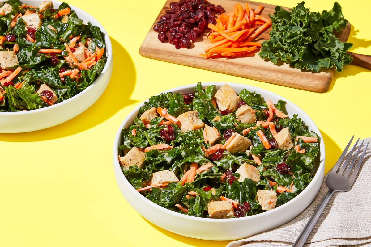 Cranberry, Chicken & Kale Salad 