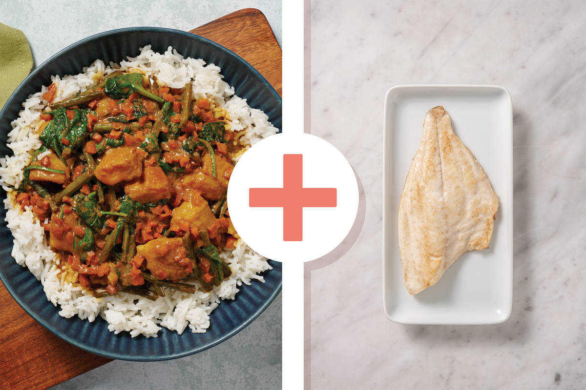 Double Mild Indian White Fish Curry