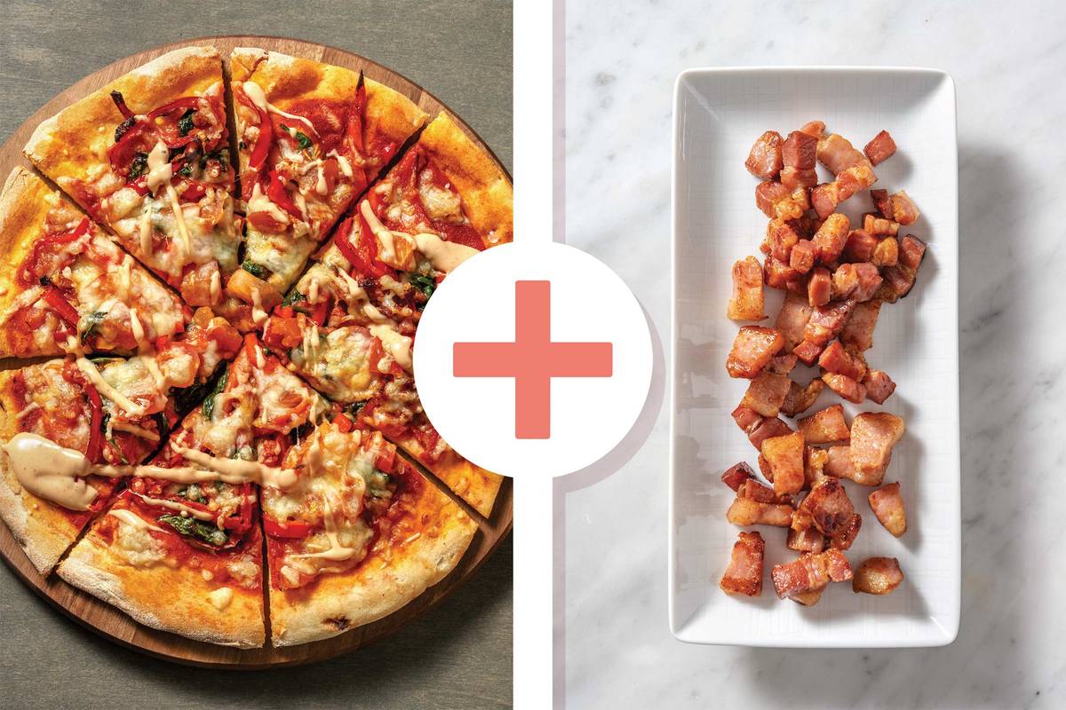 Double Bacon & Capsicum Pizza