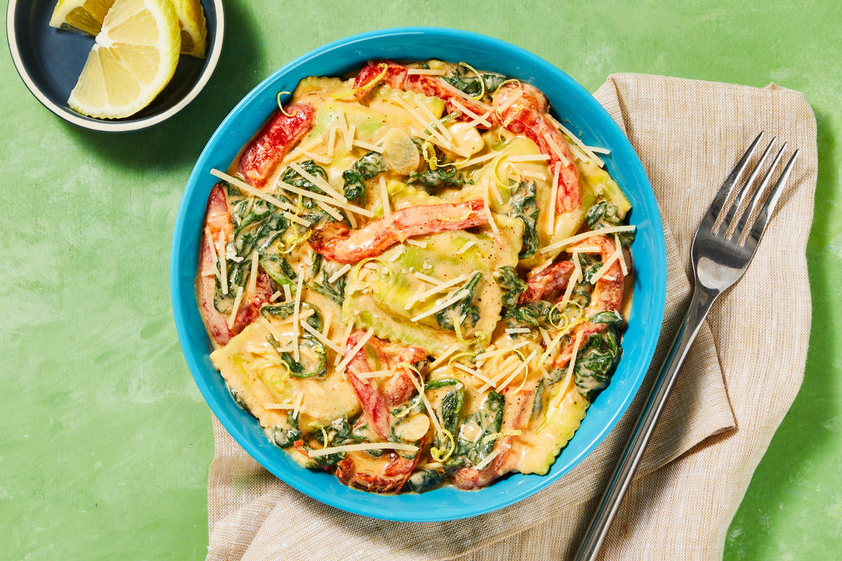 Shrimp & Spinach Ricotta Ravioli