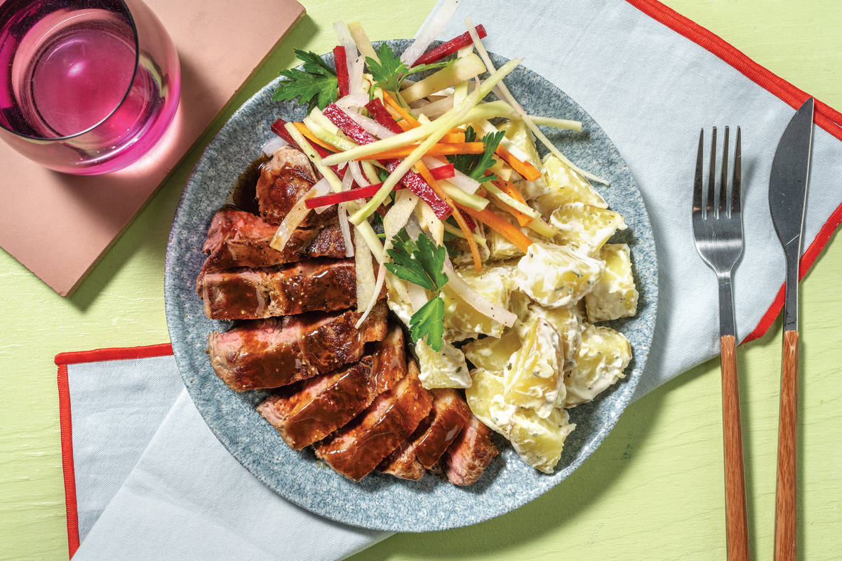 Quick Balsamic-Glazed Beef Rump