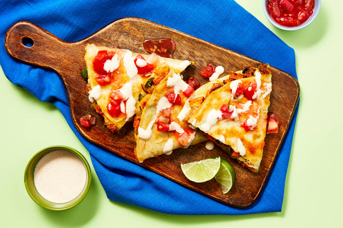 Chicken & Sweet Potato Quesadillas
