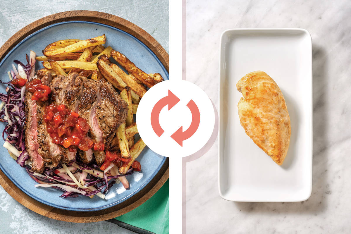 Seared Honey-Butter Chicken & Fries