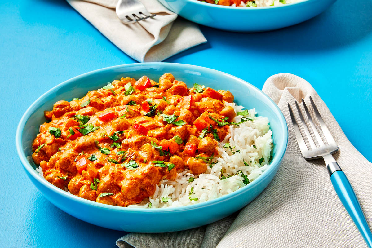 Creamy Coconut Chickpea & Chicken Curry