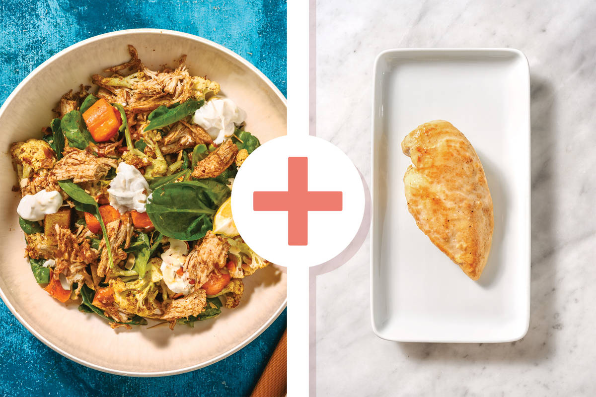 Double Mumbai Chicken & Spiced Roast Veggies