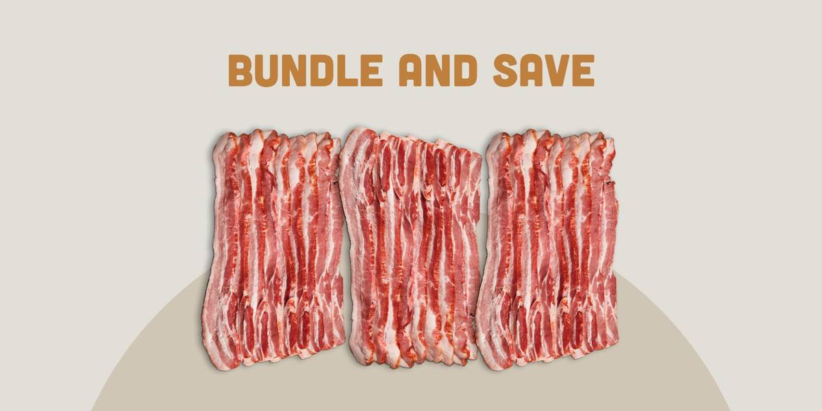 Thick-Cut Uncured Bacon 3-pack
