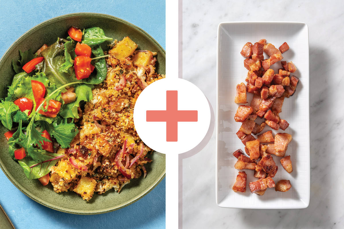 Potato, Bacon & Cauliflower Gratin