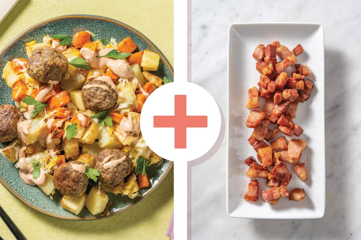 One-Tray Mexican Beef Meatballs