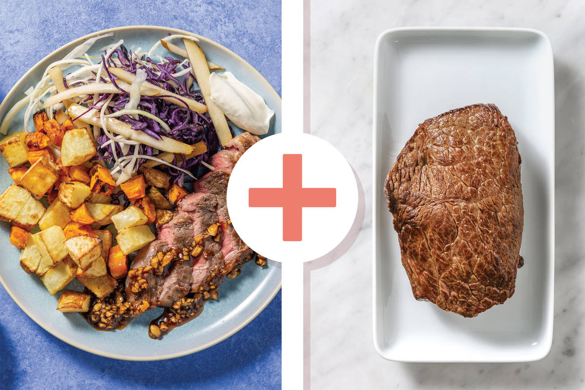 Double Seared Beef Rump & Ginger-Peanut Sauce