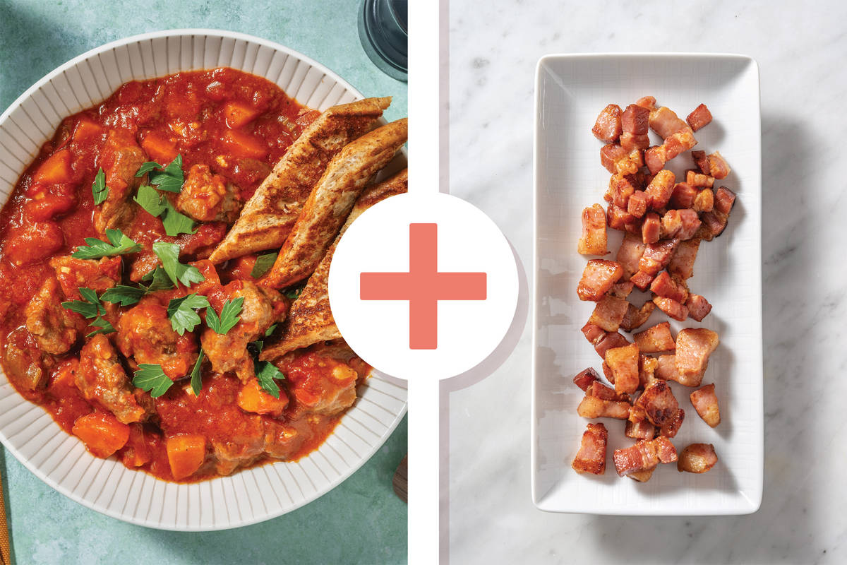 One-Pot Hearty Beef, Bacon & Veggie Stew