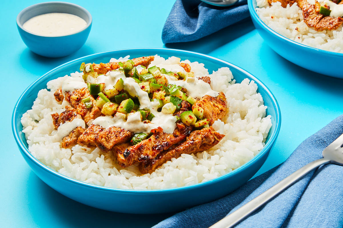 Spicy Cumin Pork Bowls