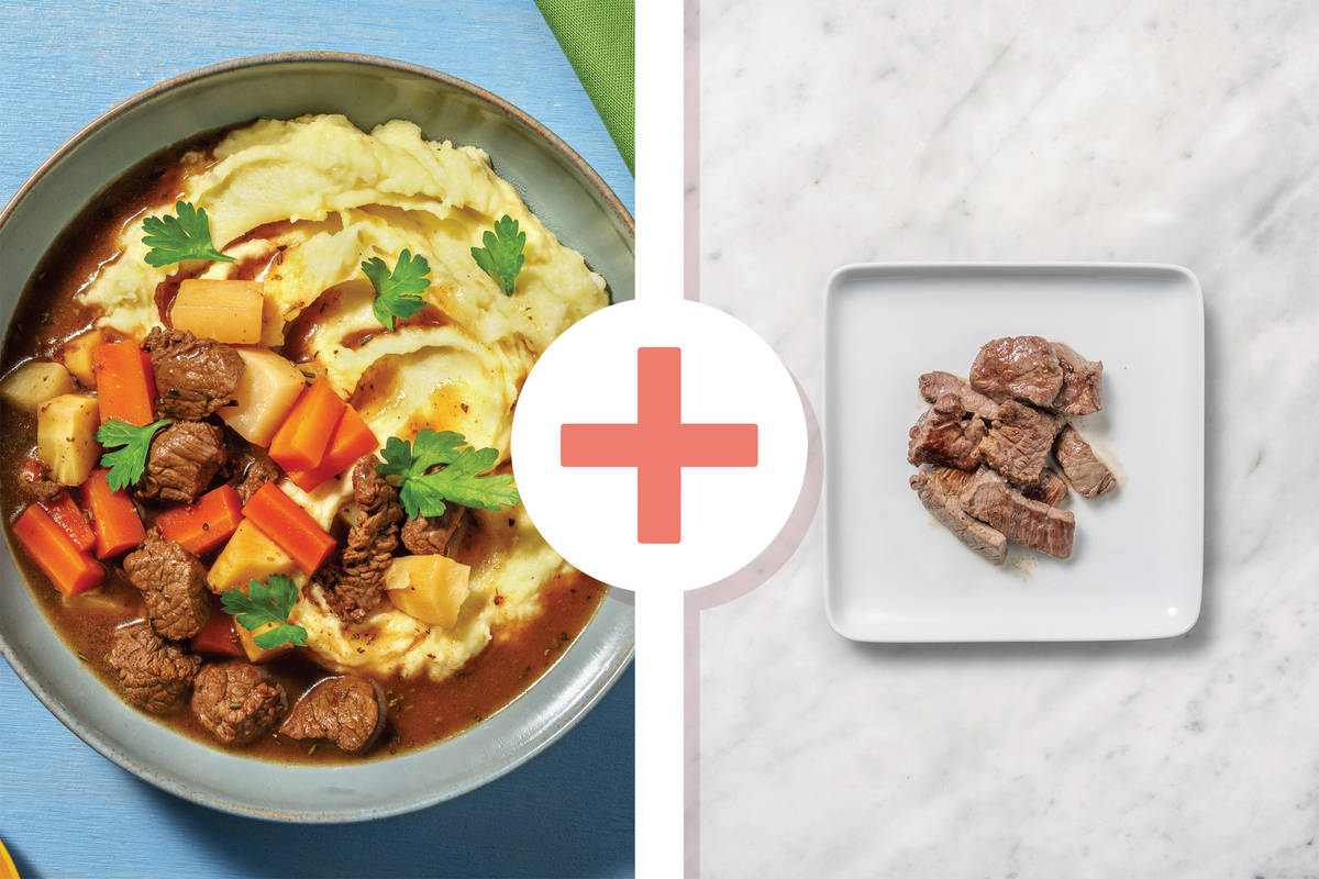Slow-Cooked Double Gravy Beef & Veggie Casserole