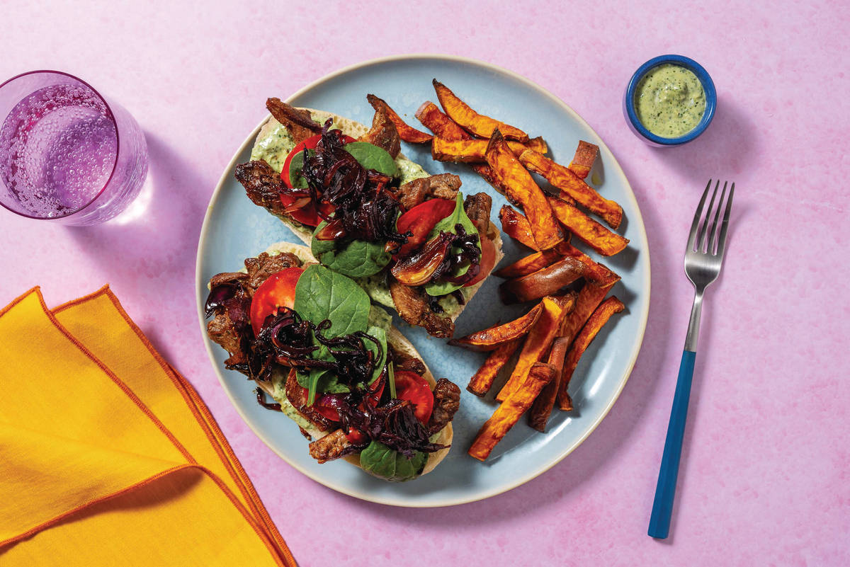 Seared Beef & Caramelised Onion Ciabatta