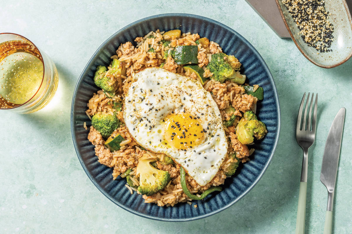 Asian Pork & Veggie Fried Rice
