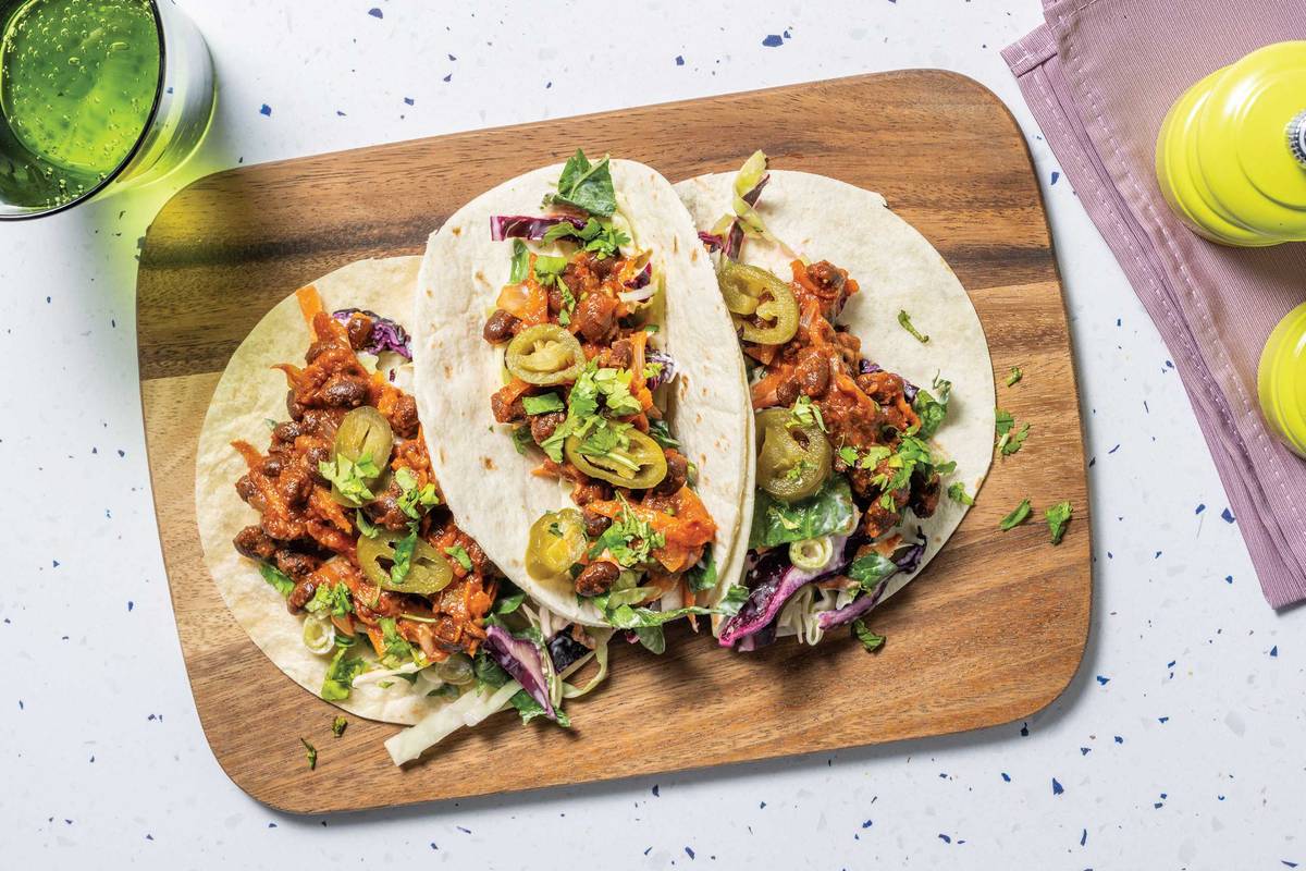 Super Quick Tex-Mex Black Bean Tacos