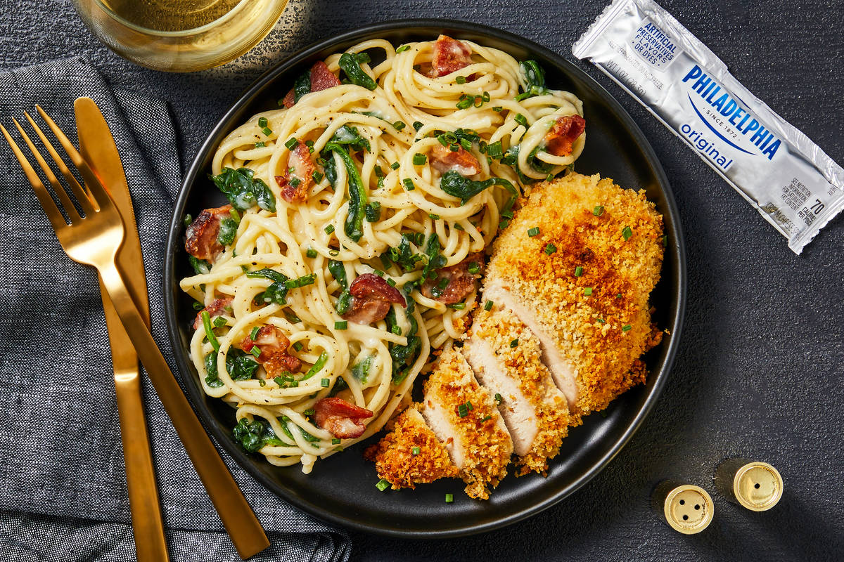 Crispy Chicken & Bacon Alfredo