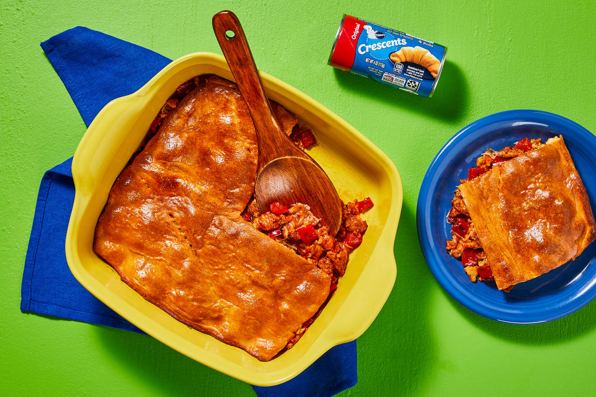 Chicken Sausage & Pepper Upside Down Pizza